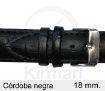 Imagen de Córdoba de color negra de 18 mm