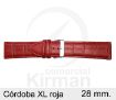 Imagen de Córdoba XL de color roja de 28 mm