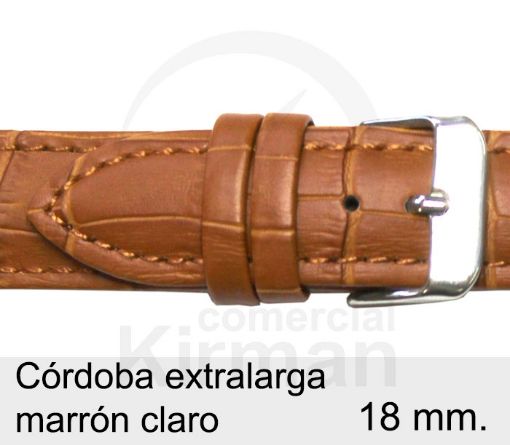 Imagen de Córdoba extralarga de color marrón claro de 18 mm