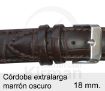 Imagen de Córdoba extralarga de color marrón oscuro de 18 mm