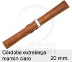 Imagen de Córdoba extralarga de color marrón claro de 20 mm