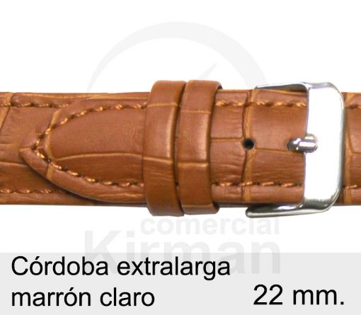 Imagen de Córdoba extralarga de color marrón claro de 22 mm