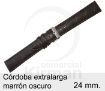 Imagen de Córdoba extralarga de color marrón oscuro de 24 mm