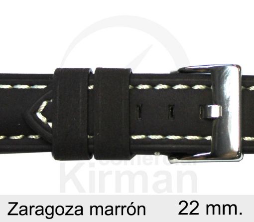 Imagen de Zaragoza de color marrón oscuro de 22 mm