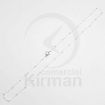 Imagen de Cadena fantasía 50 cm. (2 x 1.1 mm.) Plata 925