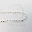 Imagen de Cadena forzada 45 cm. (1.5 x 1.1 mm.) Plata 925