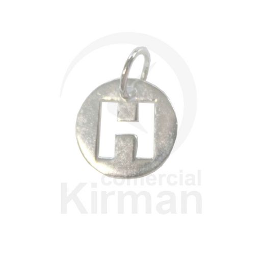 Imagen de Colgante letra H 11.0 mm Plata 925