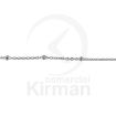 Imagen de Cadena fantasía 45 cm. (2 x 1.1  mm.) Plata 925
