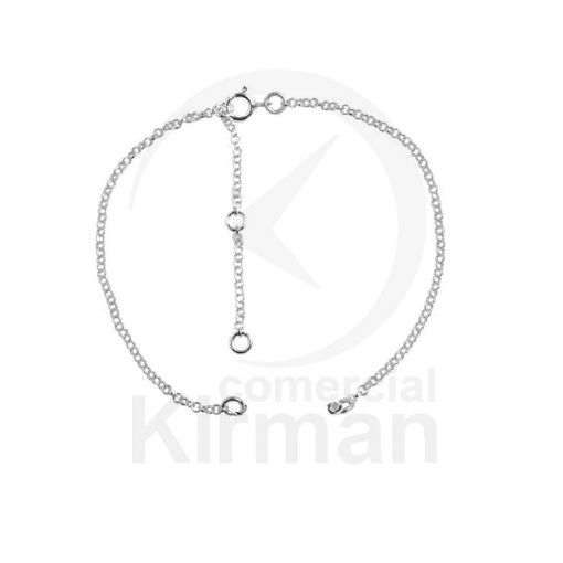 Imagen de Pulsera rolo 14 cm. más 4 cm Plata 925