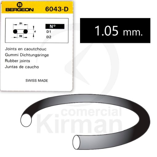 Imagen de Bergeon junta redonda 1.05 mm - 6043-D-002 NO 54
