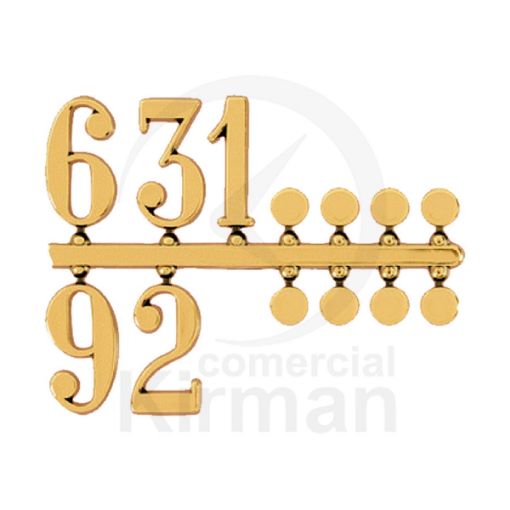 Imagen de Juego de números árabes para esferas.