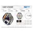 Imagen de Movimiento de pulsera Hattori VX83E