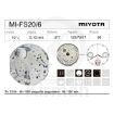 Imagen de Movimiento de pulsera de cuarzo Miyota FS20 con calendario a las 6h