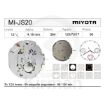 Imagen de Movimiento de pulsera de cuarzo Miyota JS20