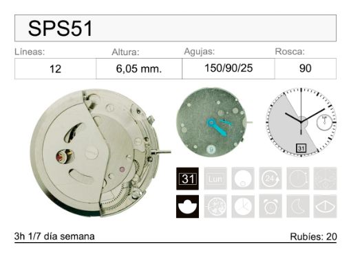 Imagen de MOVIMIENTO MECÁNICO SPS51
