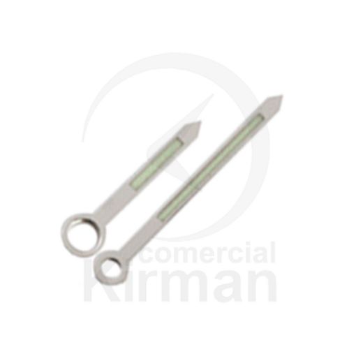 Imagen de Horaria Ø 1.10 mm. Longitud 5 mm.  - Minutera Ø 0.65 mm. Longitud 7 mm.