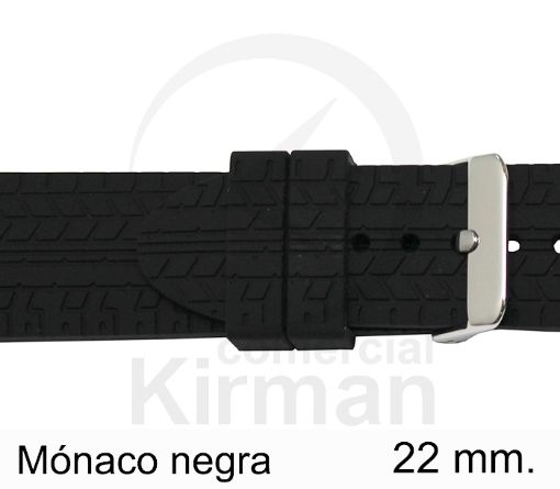 Imagen de Mónaco de color negra de 22 mm