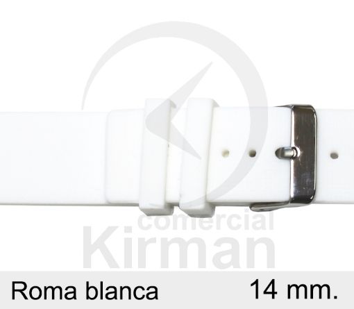 Imagen de Roma de color blanca de 14 mm