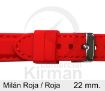 Imagen de Milán de color roja y costura Roja de 22 mm