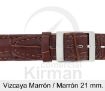 Imagen de Vizcaya de color marrón y costura marrón de 21 mm