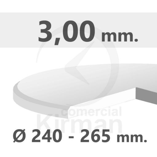 Imagen de Cristal mineral plano Grosor 3.00 mm.