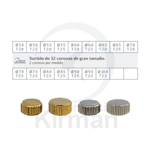 Imagen de Surtido 32 coronas sumergibles grandes dimensiones R90