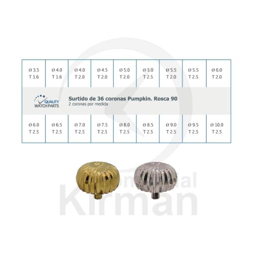 Imagen de Surtidos 36 coronas sumergibles tipo Pumpkin R90