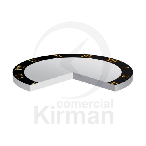 Imagen de Cristal mineral plano con bisel negro Ø 27.0 mm