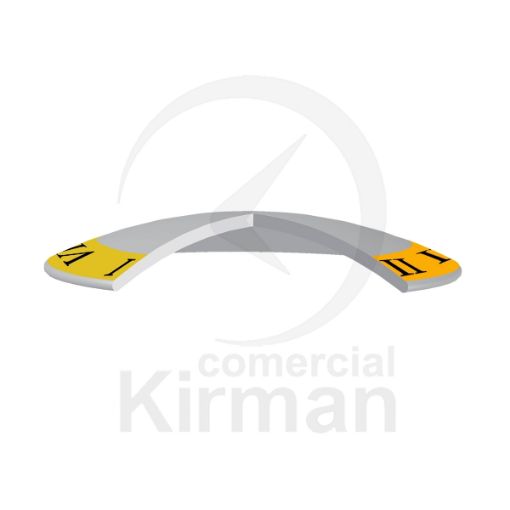Imagen de Cristal mineral bombé con bisel dorado Ø 19.0 mm