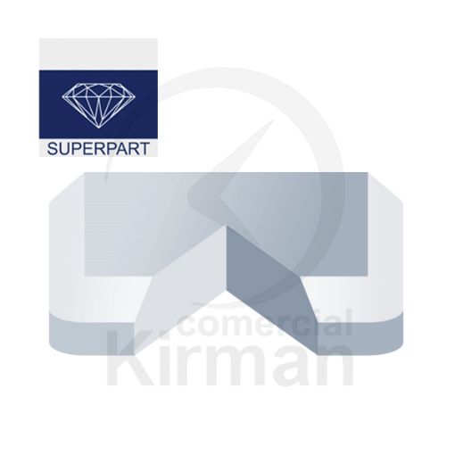 Imagen de Cristal zafiro cuadrado óptico Cart 2.00 mm grosor