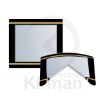 Imagen de Cristal zafiro rectangular bombé Rad 1.90 mm grosor