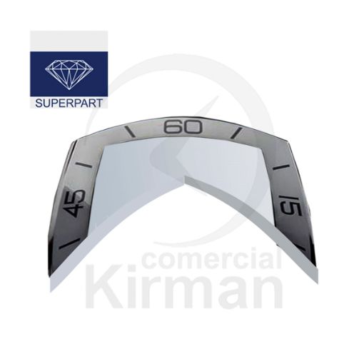 Imagen de Cristal zafiro rectangular bombé Rad 1.10 mm grosor