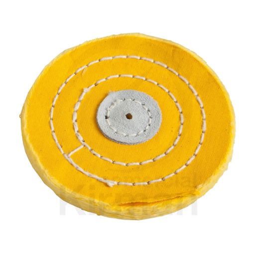 Imagen de Disco de algodón amarillo de Ø 100 mm -  30 telas