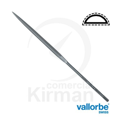 Imagen de Limatón Vallorbe de media caña - Picado 0 basto L: 180 mm - LA2402-180-0
