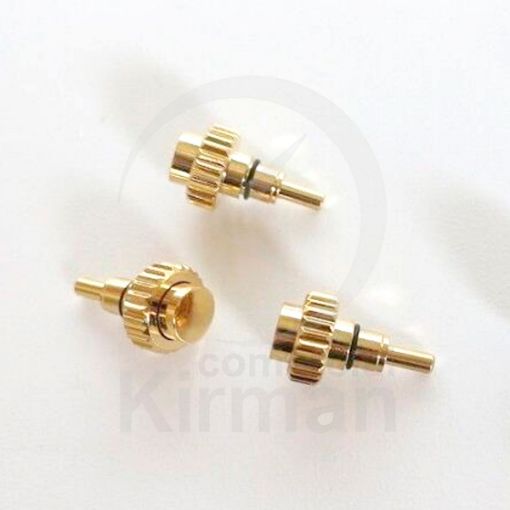 Imagen de PULSADOR CON BOTÓN DORADO Ø2,50 T450 L7,00