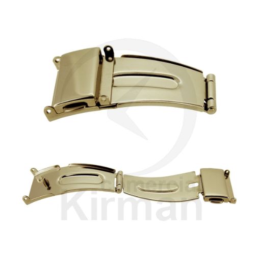 Imagen de Cierre dorado IPG para armis con pulsador fijación 17 mm. cierre 18 mm