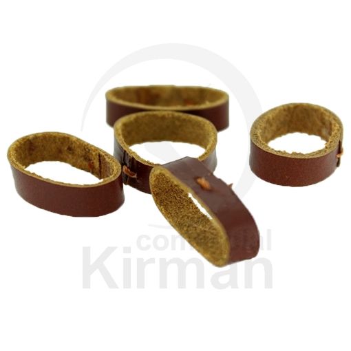 Imagen de Trabilla marrón para correas de piel de 12 mm