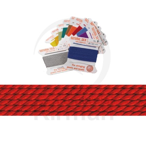Imagen de Hilo de seda 100% natural rojo
