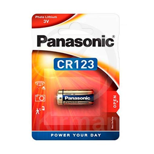 Imagen de Batería micro alcalina Panasonic tipo CR123A