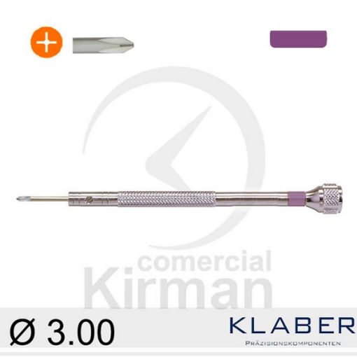 Imagen de Destornillador Klaber de punta philips de 3.00 mm