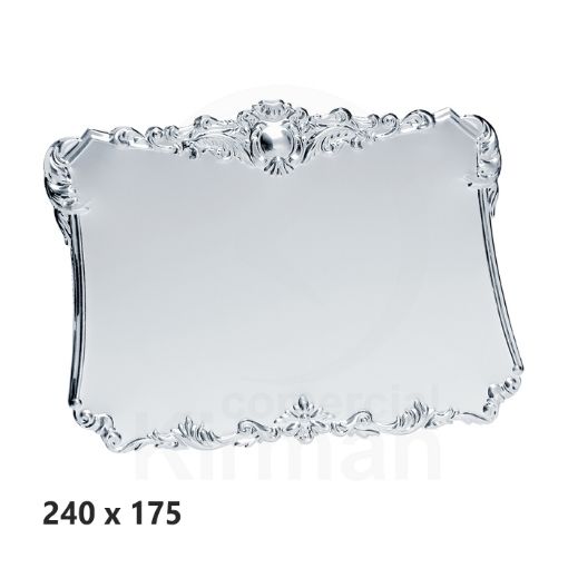 Imagen de Placa aluminio brillo Windsor 240x175