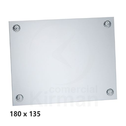 Imagen de Placa aluminio brillo clavos 180x135