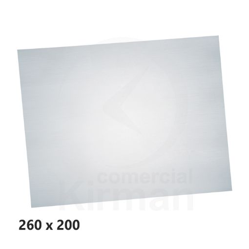 Imagen de Placa aluminio brillo lisa 260x200