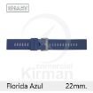 Imagen de CORREA SMART SILICONA AZUL FLORIDA 22MM
