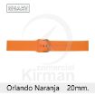 Imagen de CORREA SMART SILICONA NARANJA ORLANDO 20MM