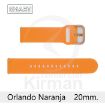 Imagen de CORREA SMART SILICONA NARANJA ORLANDO 20MM