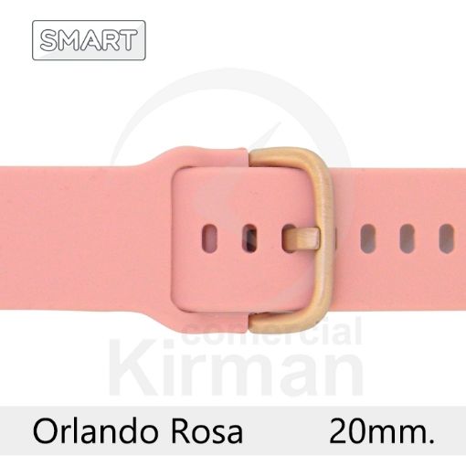 Imagen de CORREA SMART SILICONA ROSA ORLANDO 20MM