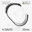 Imagen de Armi Smart negro IPG recto 20mm. 210mm.