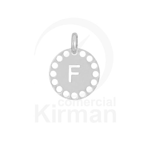 Imagen de Colgante troquelado letra F 14.0mm -  Plata 925