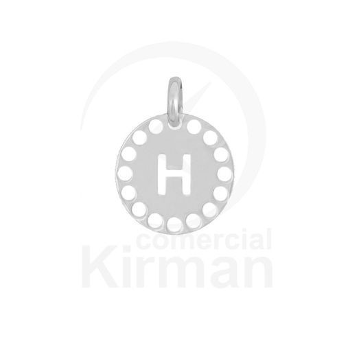 Imagen de Colgante troquelado letra H 14.0mm -  Plata 925